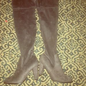 Over the knee Gray boots